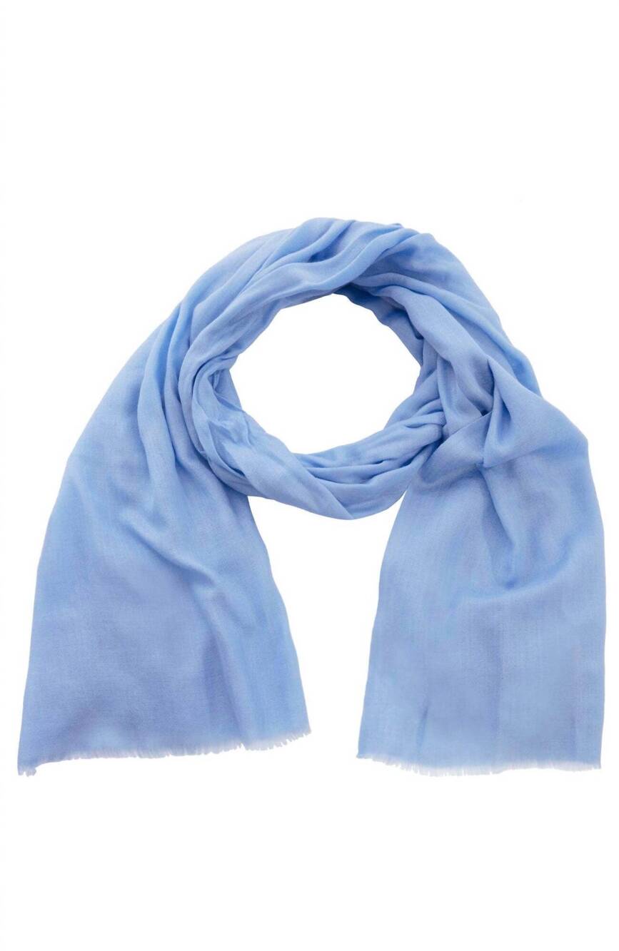 NEW GRETCHEN SCOTT women's cashmere pashmina scarf/shawl in light blue